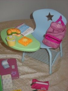 American Girl Desk Lunch Mini Backpack Accessories RARE Today