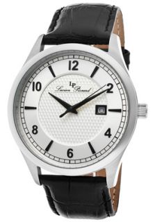 Lucien Piccard Watch 11581 02S Mens Weisshorn Silver Dial Black