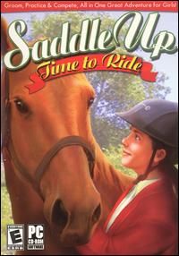 Saddle Up Time to Ride PC CD Girls Horse Riding Game