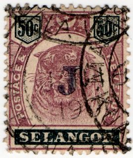 Malaya States Revenue Selangor Judical 50c