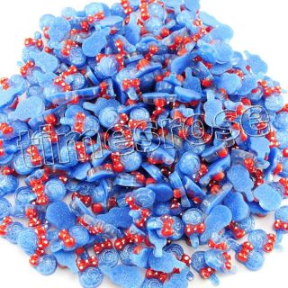 10 x DIY 3D Lollipop Glitter Nail Art Decoration Acrylic Blue 633
