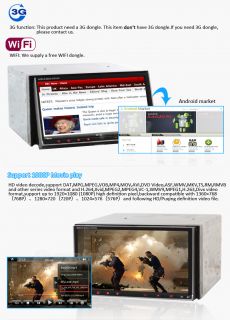 In Dash 2Din Car Radio on Android 2 3 Best Auto DVD w GPS WiFi 3G BT