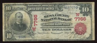 10 1902 Red Seal Mesa County NB Grand Junction Co VF