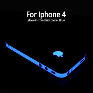 Blue Glow in the dark Edge skin Luminous Sticker apple logo film for