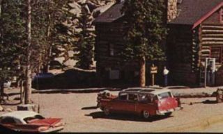 Pikes Peak Auto Highway Co Glen Cove Inn Old Cars Postcard Colo