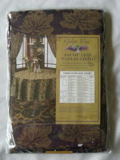 Grape Vine ♥ Jacquard Damask Tablecloth Napkins Set