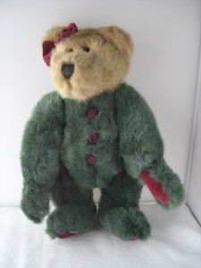 Vintage Boyds Bears Glenda Plush 12 Archive 1990 Green Red Poseable