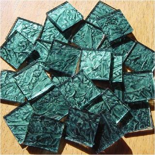 25 Green Van Gogh 1 Square Glass Mosaic Tile