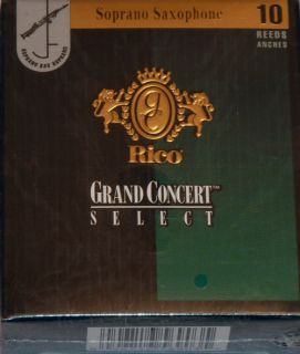 Rico Grand Concert Select Soprano Sax Reeds 5 0 Box 10