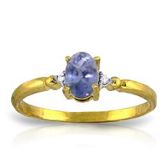 14k Yellow White or Rose Gold Natural Tanzanite Diamond Ring 46ct Made
