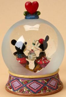 Jim Shore Disney Mickey Minnie Soda Shop Waterball