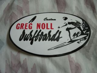Vintage Greg Noll Surf Surfboard Sticker Decal New Old Stock