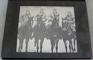  FOUR HORSEMEN (4) and GRANTLAND RICE AUTOGRAPHS DISPLAY BIINDER LOA