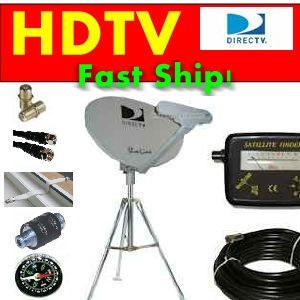 DirecTV Slimline HDTV Portable Satellite Kit RV Tripod