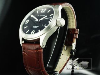 Glycine Watch Incursore III 44mm Automatic Shiny Leather