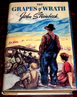 The Grapes of Wrath Steinbeck 1st Ed 7th Printing DJ