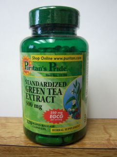 Green Tea Extract 500 MG with EGCG 350 MG 120 Capsules