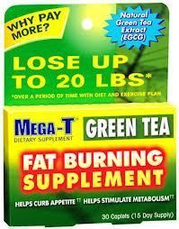 Mega T Green Tea Fat Burning Supplement 30 Caps