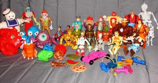 1980s 1990s Ghostbusters Toys Figure Lot of 30 Pieces