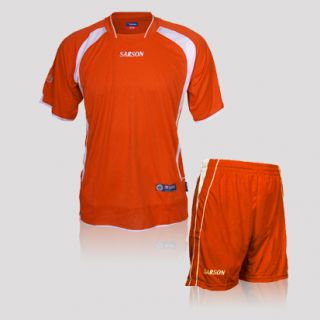 Set Goalkeeper Soccer Jersey Shorts Orange Size Adult Medium