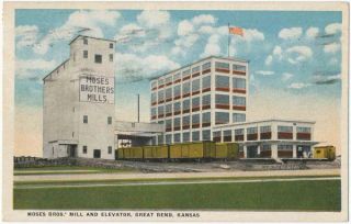 Moses Brothers Mill and Elevator Great Bend KS 1927