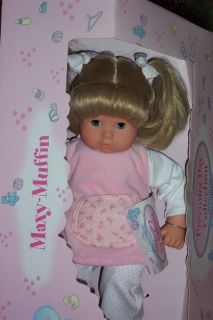Goetz MAXY MUFFIN Precious Day collectible BABY DOLL BLONDE New In