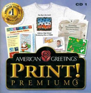  Greetings Print Premium 3 PC CD create crafts greeting cards labels