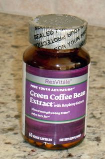  Green Coffee Bean Extract w Raspberry Ketone 60 Veggie Capsules