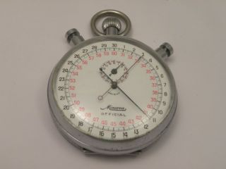  Huge Split Second Minerva Official Timer Stopwatch Recorder