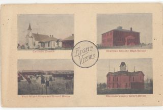 KS Goodland Sherman Co Town Views mailed 1910 M44868