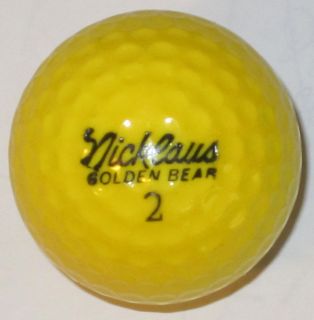 Vintage Signature Nicklaus Golden Bear Logo Golf Ball
