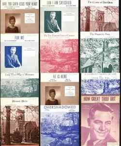 Lot of 24 Vintage Christian Gospel Sheet Music 1950 70s