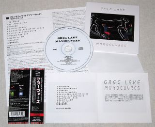 Greg Lake Manoeuvres Gary Moore CD Mini LP OBI
