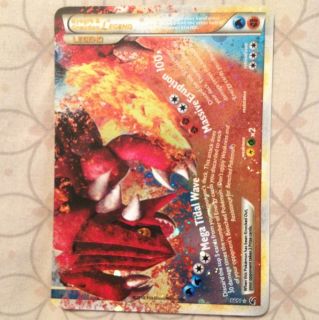 Kyogre Groudon Legend Holo Pokemon Card RARE MINT Holo ex Shiny Gold