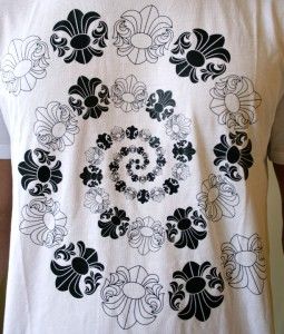 100 AMAL GUESSOUS Rock  N Roll Couture White Short Sleeve Mens Sport