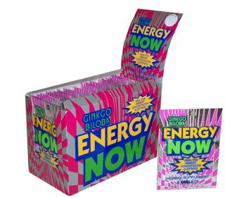 Ginkgo Biloba Energy Now Herbal Supplement 24 Pack Box