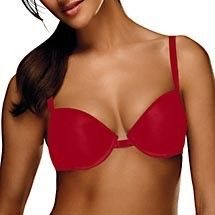 New Hanes Red Push Up Padded Underwire Front Closure Bra 36A