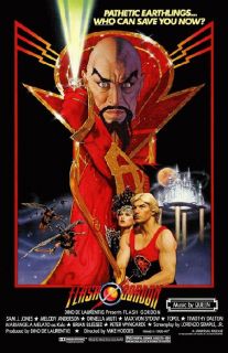 Flash Gordon Movie Poster 1980 Sci Fi Fantasy
