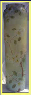 Antique French Legras Cameo Art Glass Blossom Vase 15 1 4inch Tall