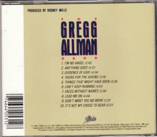 Gregg Allman Band IM No Angel CD w 10 Trks
