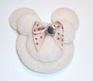 Padded Mickey Minnie Mouse Head Appliques 4 Colors