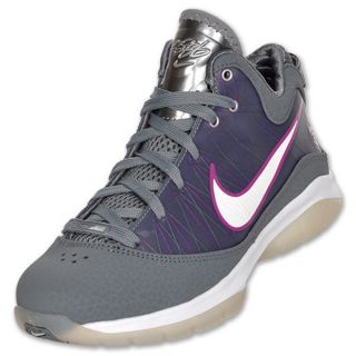 New Nike Lebron Vll P s Kids Girls Pink Grey Basketball Shoes 400155