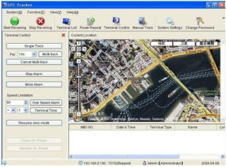 GPS Tracker Software UI