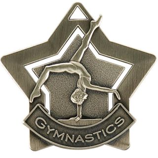 star shaped gymnastics medals w ribbon award trophy more options