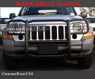  Jeep Liberty Black Modular Grille Guard Push Nudge Brush Bars