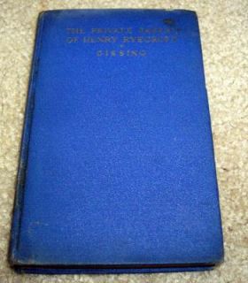 1927 Book Private Papers of Henry Ryecroft G Gissing