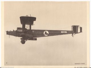 Handley Page Type O Twin Engine Bomber Vintage Aviation Photo Print
