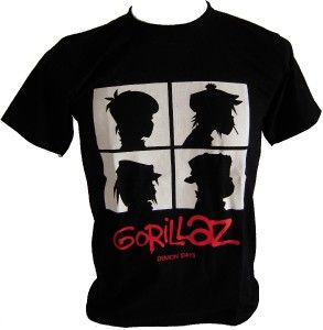 New Gorillaz T Shirt Size XL 24 x 31 Inch