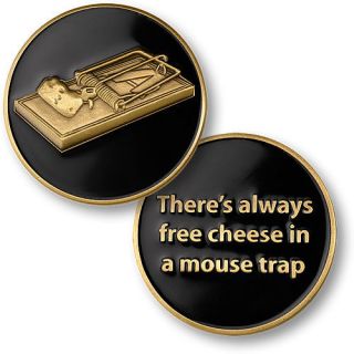 Free Cheese Goverment Handouts for Mice Challenge Coin