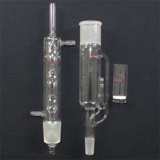New Glass Soxhlet Extractor SET45 50 3pcs Lab Glassware